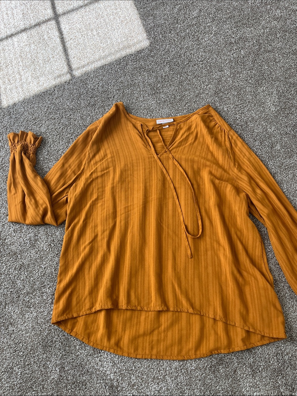 Knox Rose Mustard/ light brown Long-Sleeve